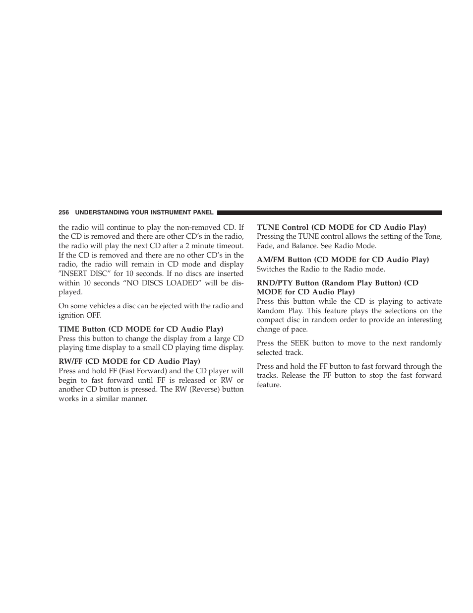 Chrysler 2006 PT Cruiser Sedan User Manual | Page 256 / 464