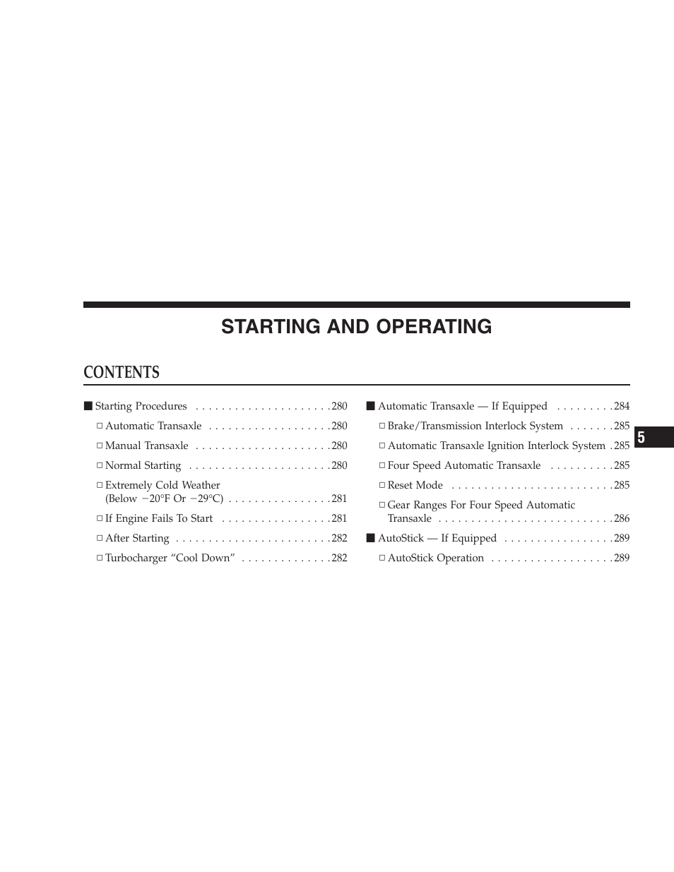Chrysler 2006 PT Cruiser Sedan User Manual | Page 277 / 464