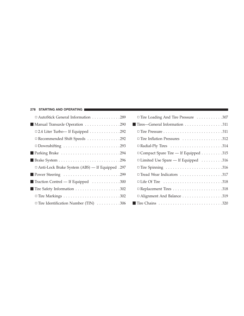 Chrysler 2006 PT Cruiser Sedan User Manual | Page 278 / 464