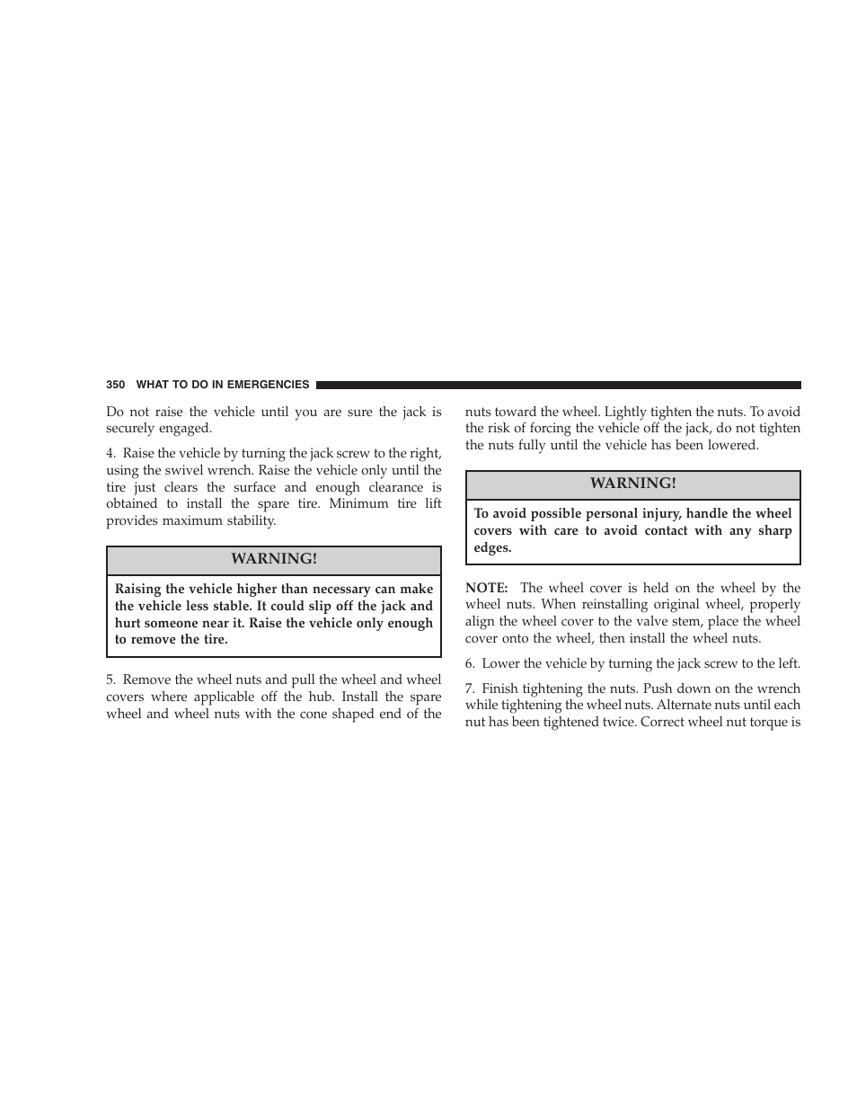 Chrysler 2006 PT Cruiser Sedan User Manual | Page 350 / 464