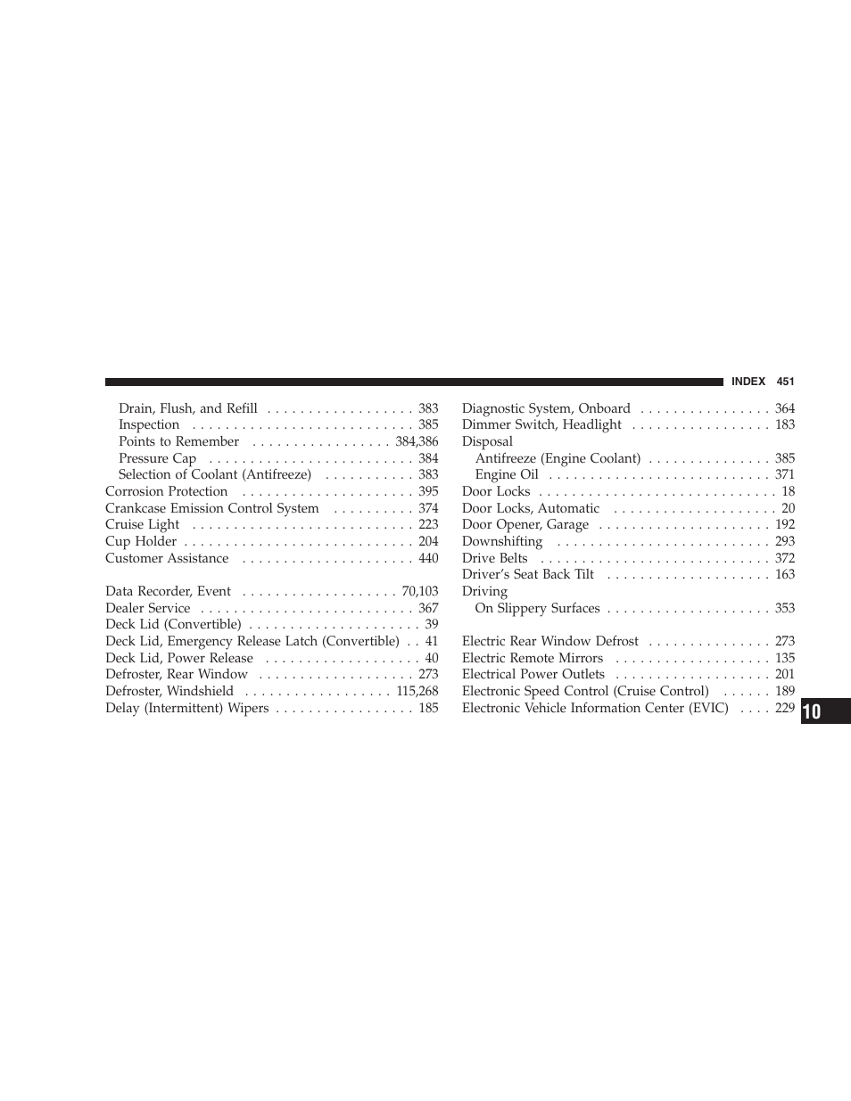 Chrysler 2006 PT Cruiser Sedan User Manual | Page 451 / 464