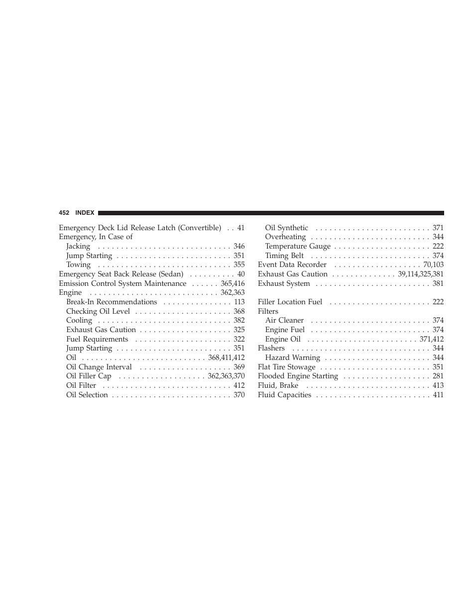 Chrysler 2006 PT Cruiser Sedan User Manual | Page 452 / 464
