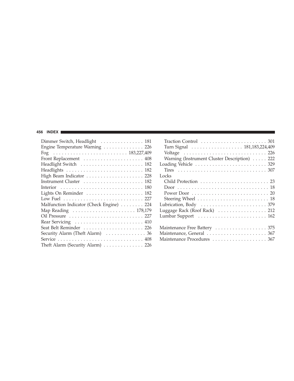 Chrysler 2006 PT Cruiser Sedan User Manual | Page 456 / 464