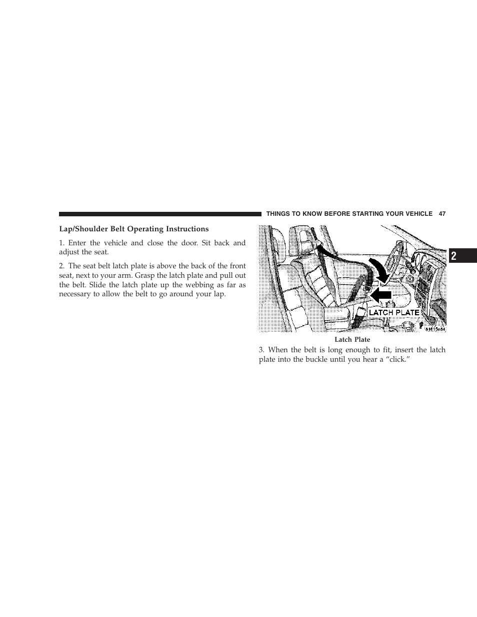 Chrysler 2006 PT Cruiser Sedan User Manual | Page 47 / 464