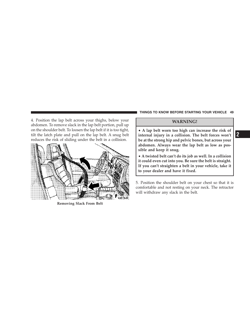 Chrysler 2006 PT Cruiser Sedan User Manual | Page 49 / 464