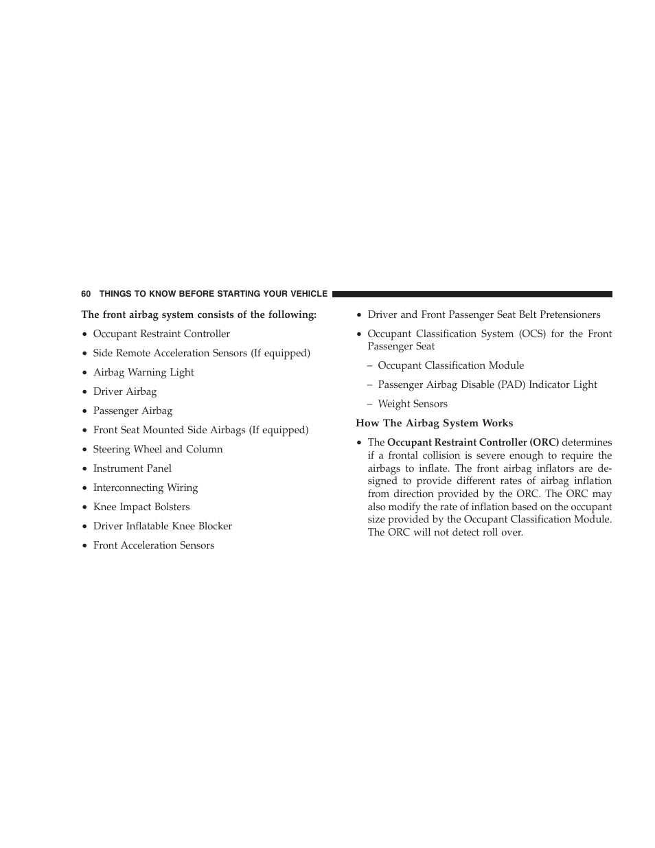 Chrysler 2006 PT Cruiser Sedan User Manual | Page 60 / 464