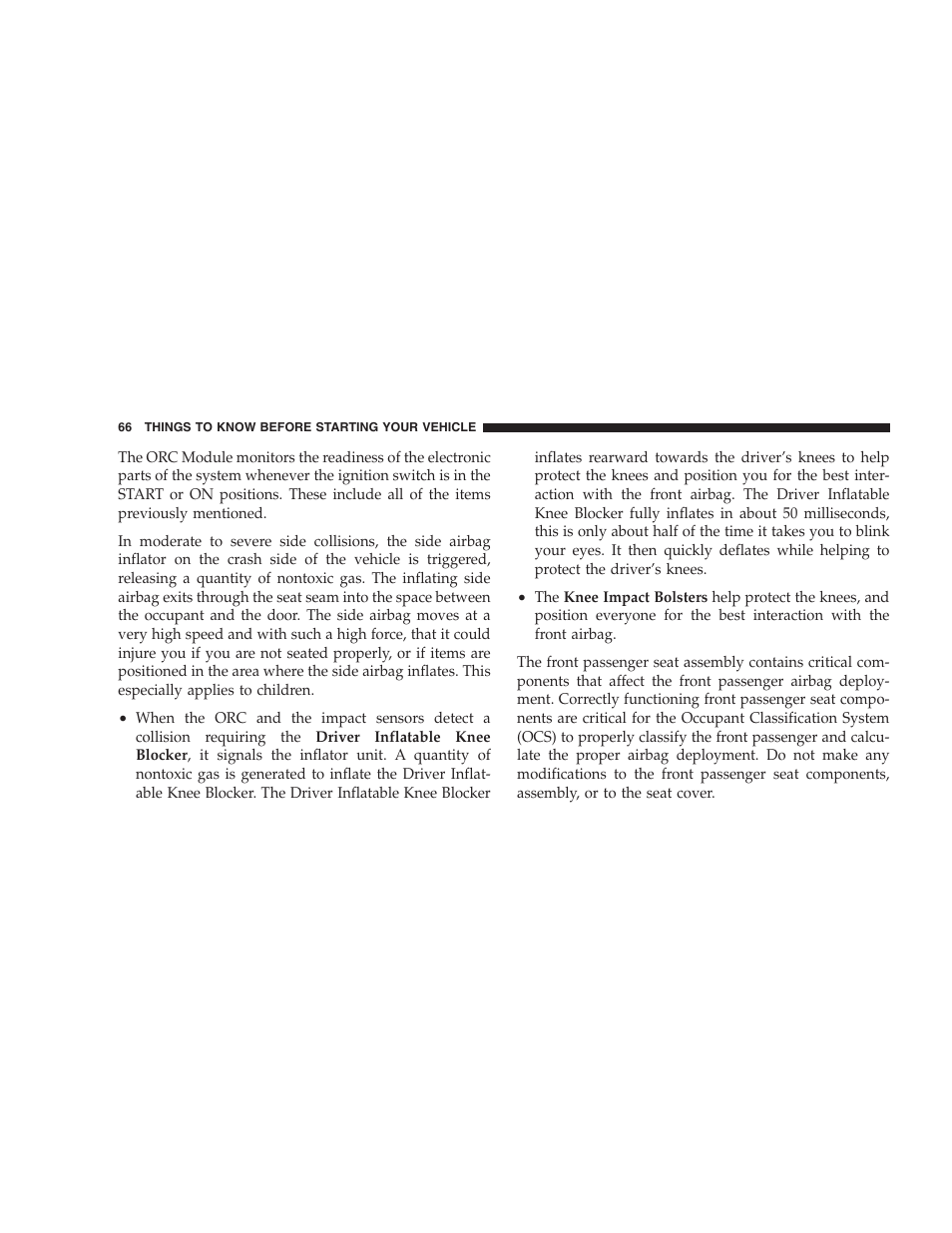 Chrysler 2006 PT Cruiser Sedan User Manual | Page 66 / 464