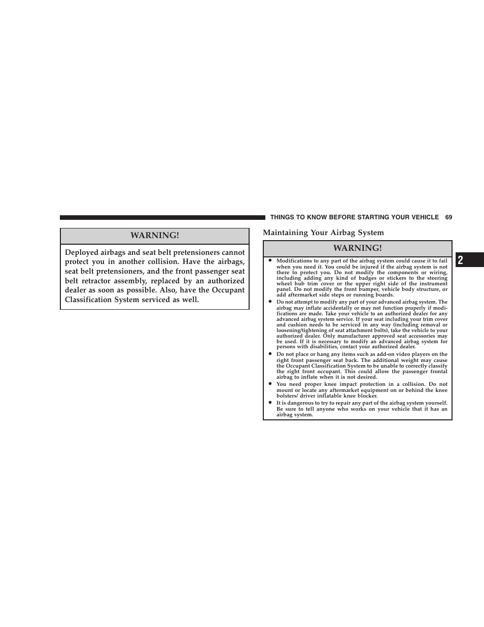 Chrysler 2006 PT Cruiser Sedan User Manual | Page 69 / 464
