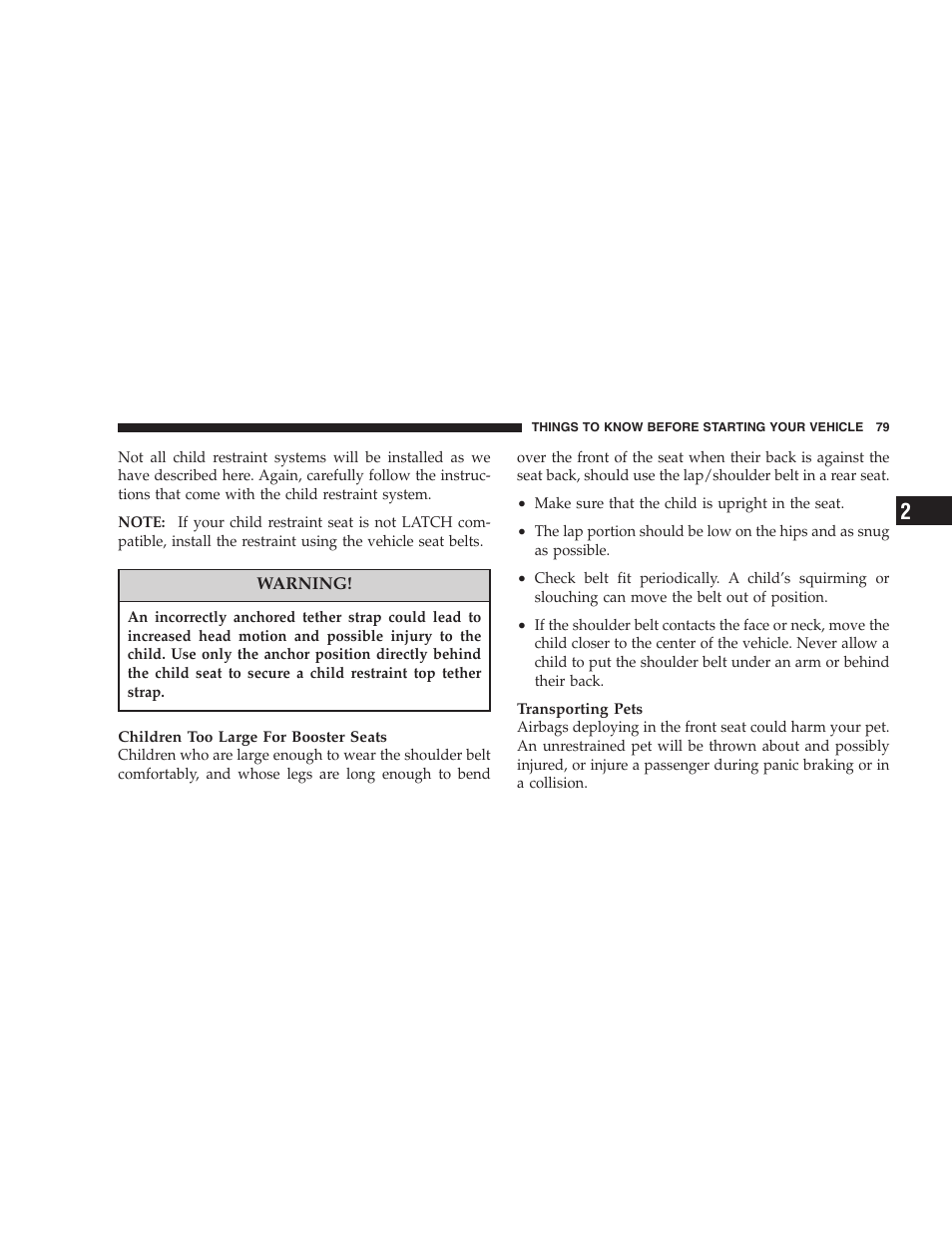 Chrysler 2006 PT Cruiser Sedan User Manual | Page 79 / 464
