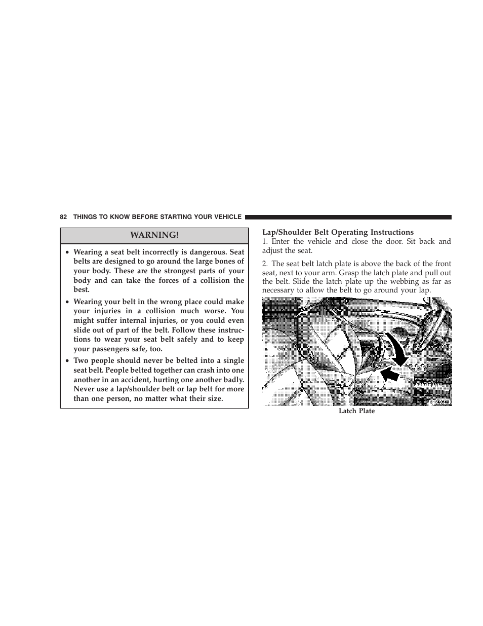 Chrysler 2006 PT Cruiser Sedan User Manual | Page 82 / 464