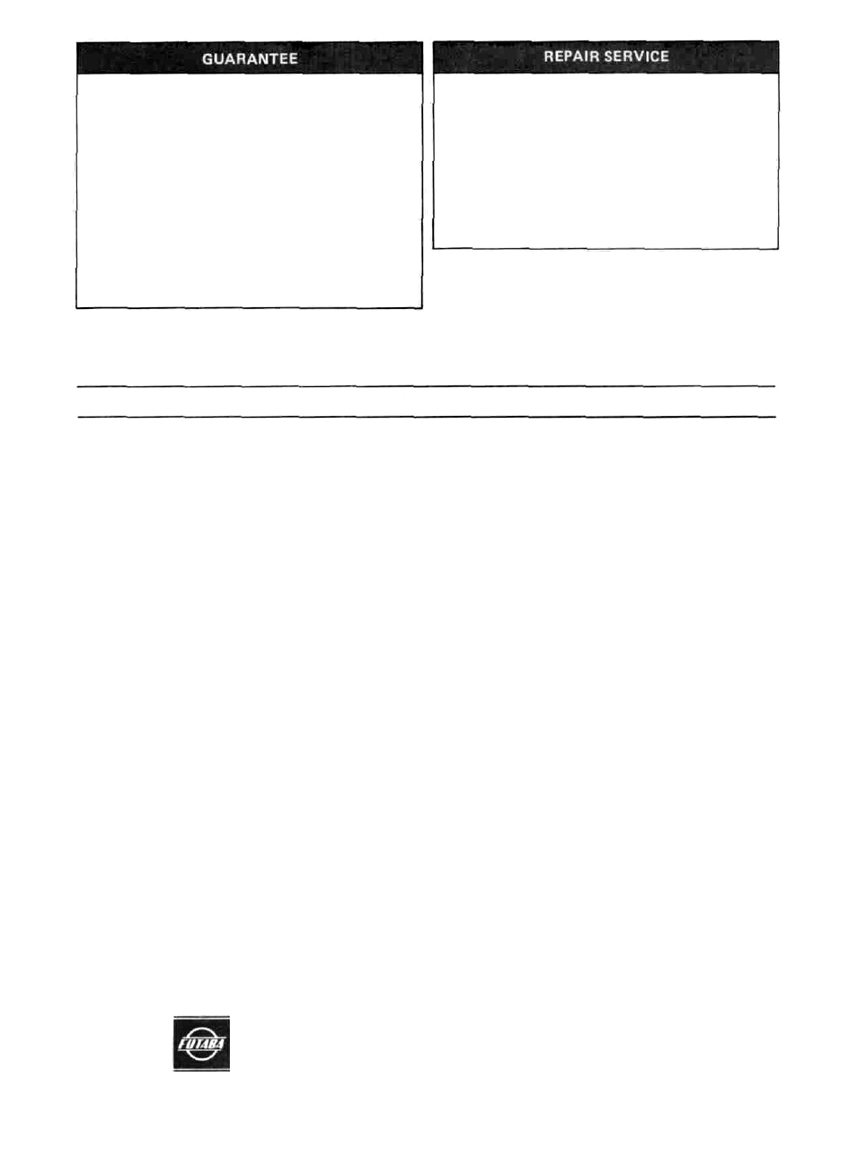 Futaba 2NBR User Manual | Page 12 / 12