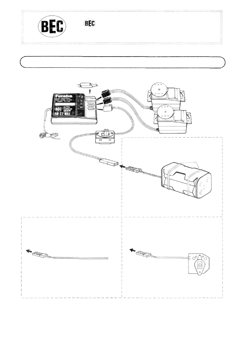 Connection to this connector | Futaba 2NBR User Manual | Page 6 / 12