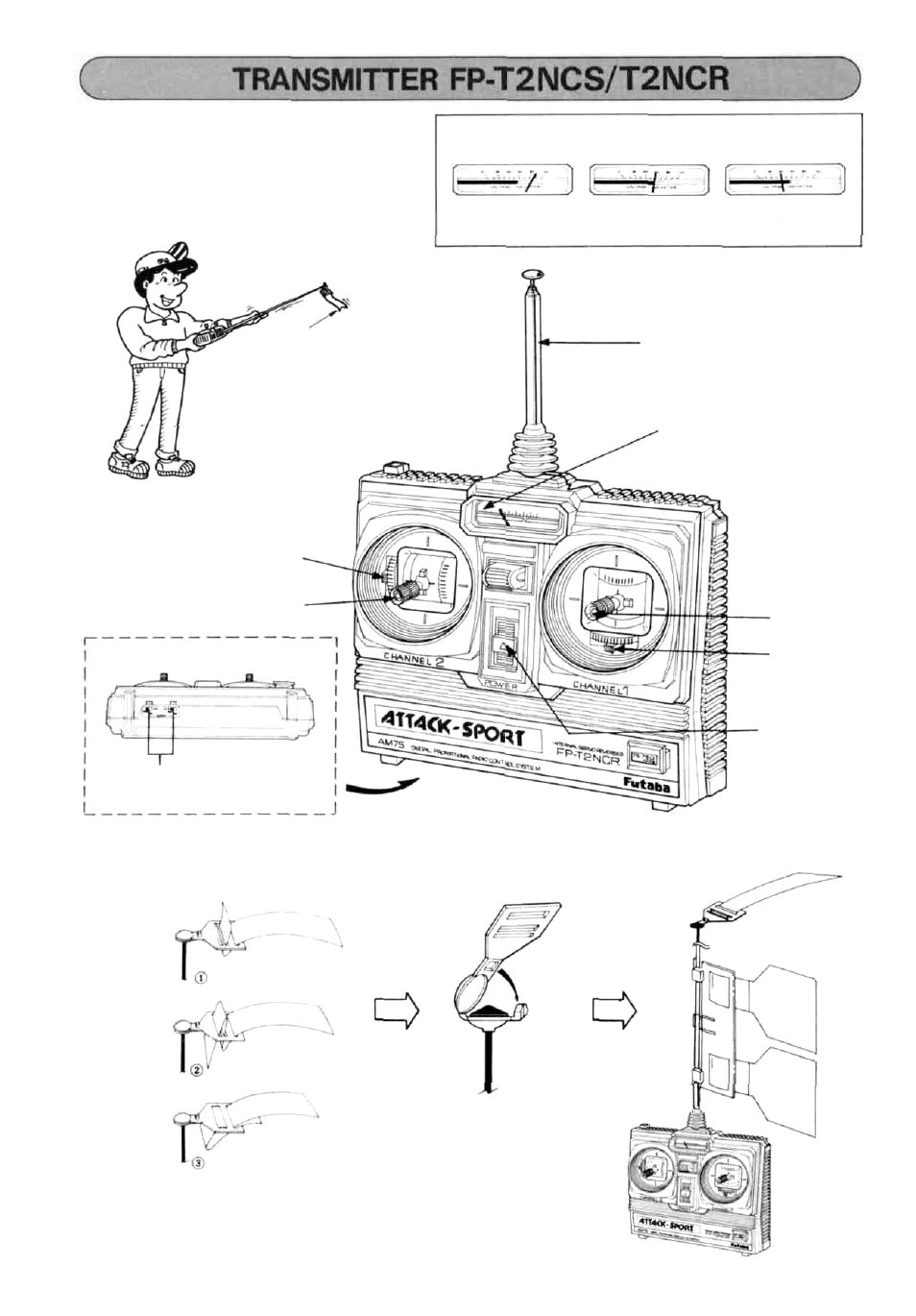 Level meter | Futaba 2NCS User Manual | Page 3 / 8