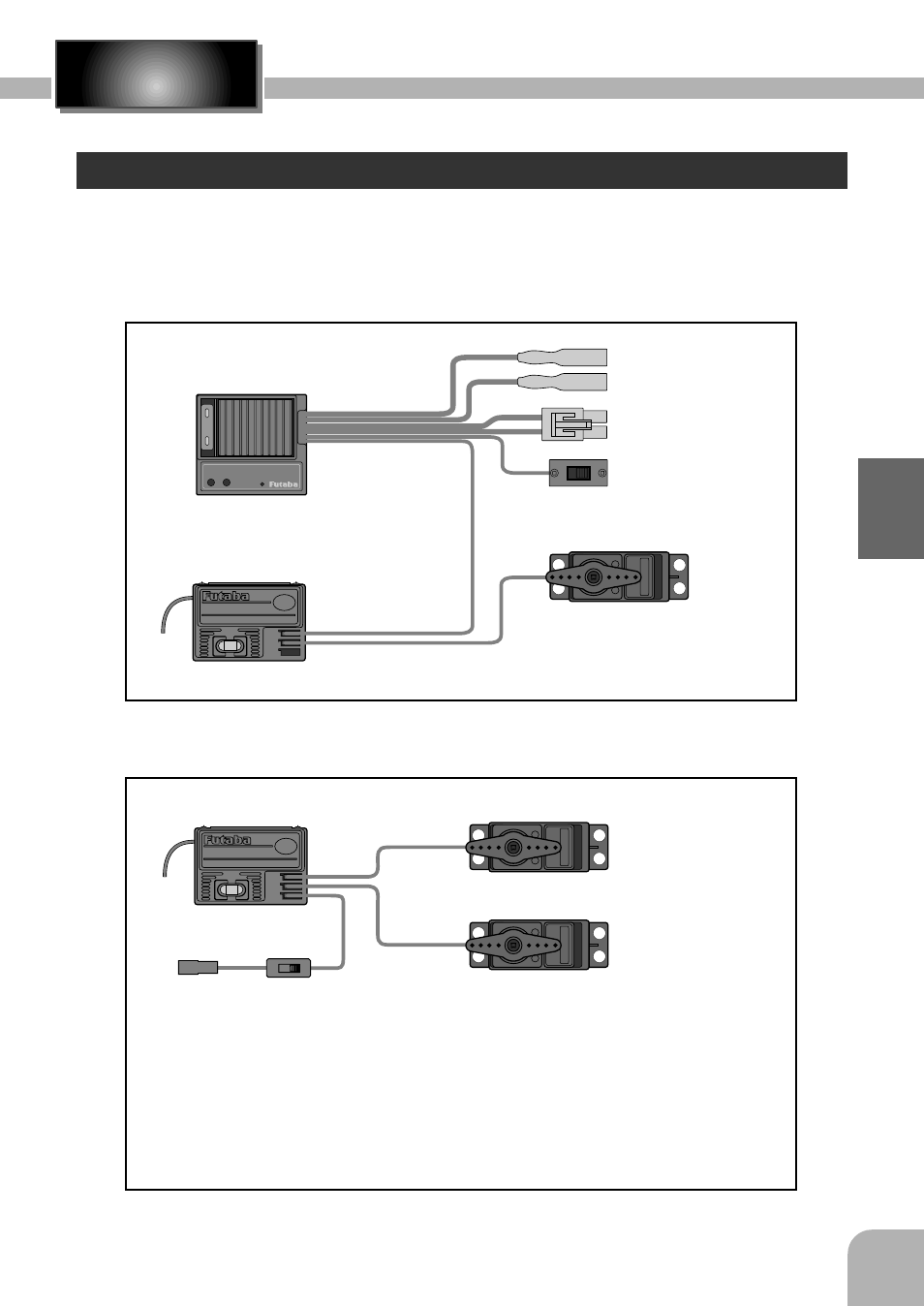 Receiver and servo connection, 2pc / 2pcka, Assembly / adjustment | Gas powered model, Steering servo, Power switch | Futaba 2PCKA User Manual | Page 10 / 18