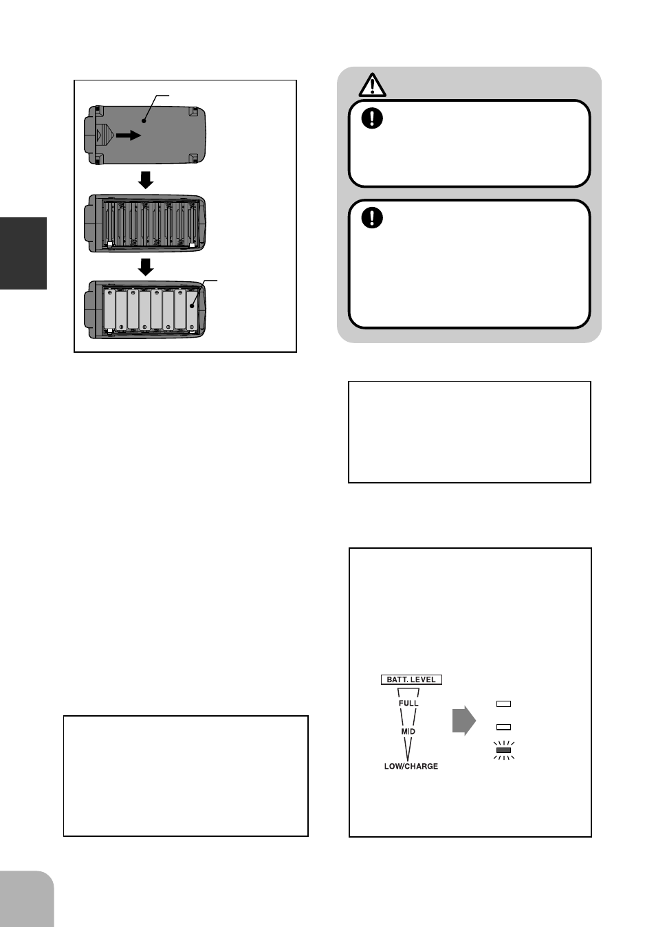 Caution, 8before operation, Check) | Battery disposal), Battery alarm display) | Futaba 2PEKA User Manual | Page 10 / 19