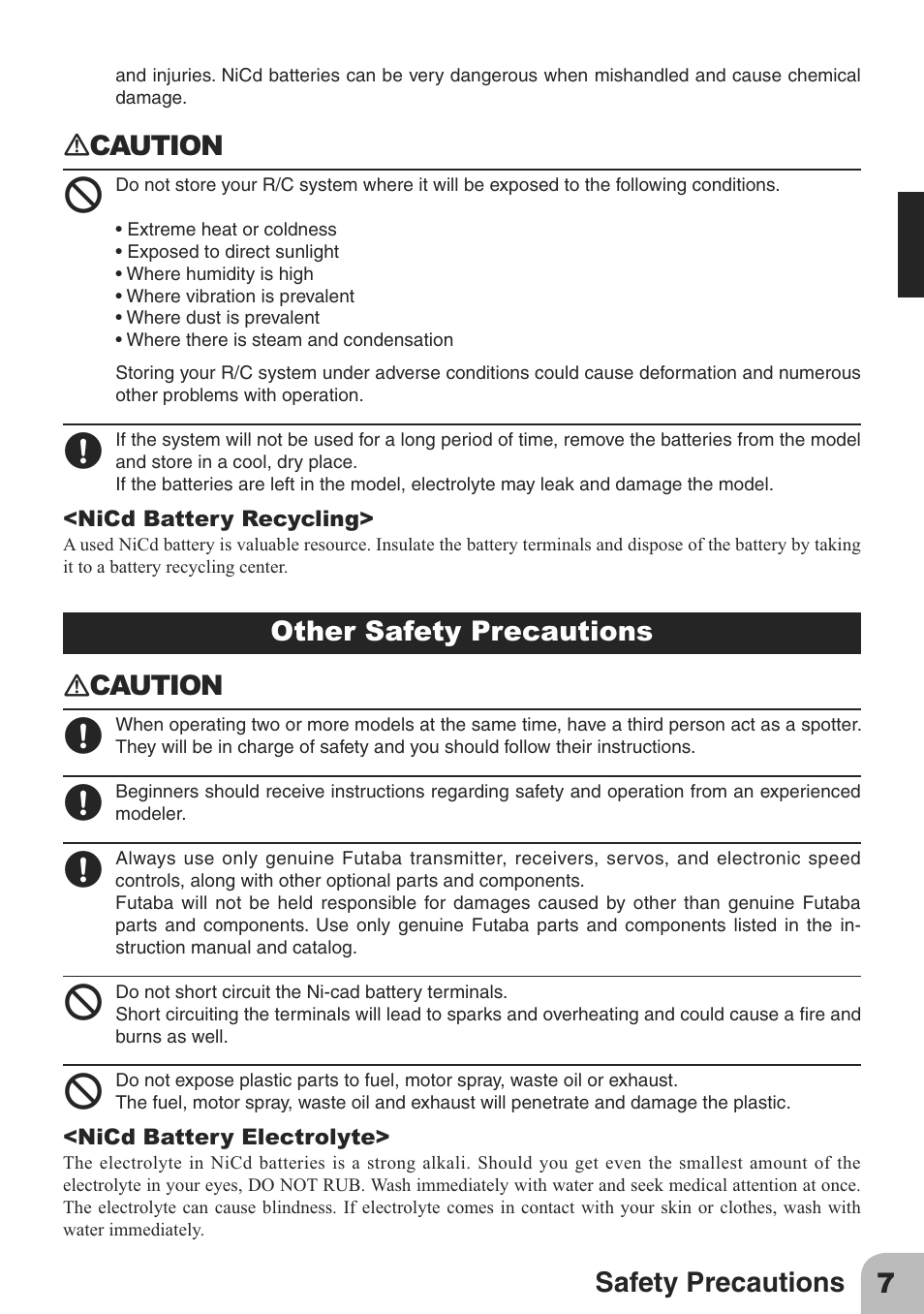 Futaba 2PL 2.4GHz FHSS Sport User Manual | Page 7 / 26