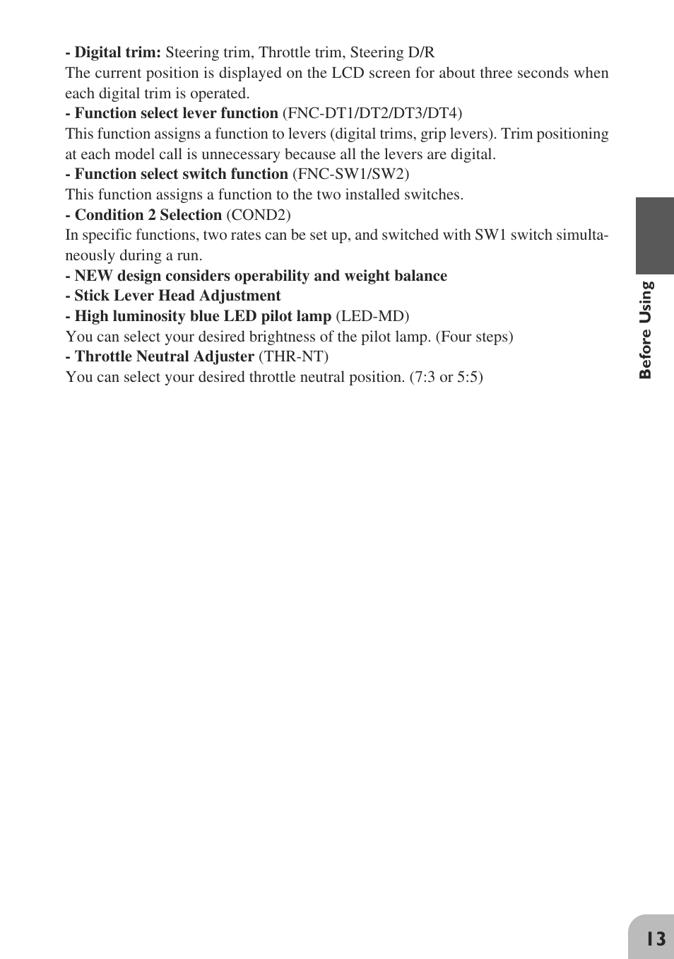 Futaba 3GR 2.4GHz User Manual | Page 12 / 61