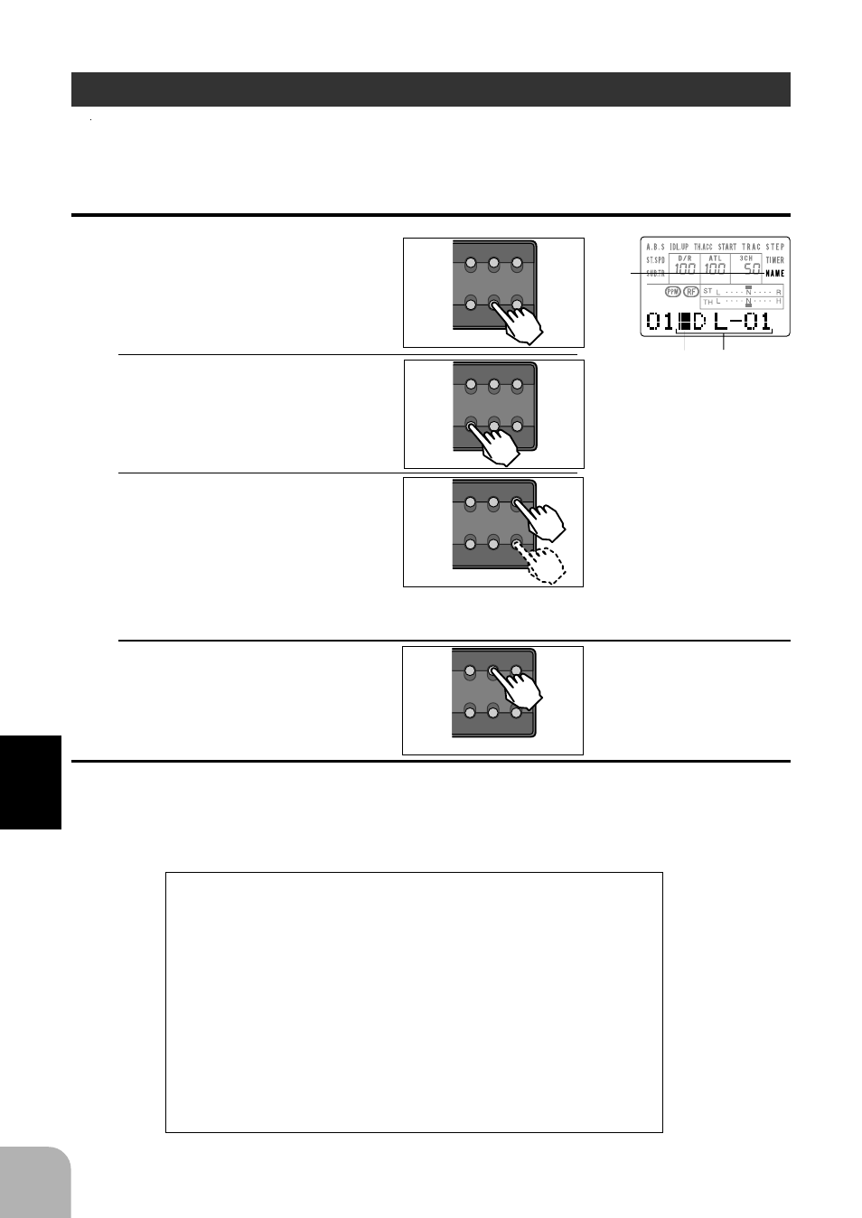 Model name, Select mode functions, Model name) | Blink | Futaba 3PJS User Manual | Page 74 / 110