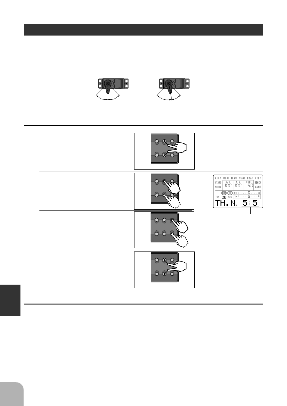 Throttle neutral, Setup mode functions, Forward side brake back side | Futaba 3PJS User Manual | Page 80 / 110