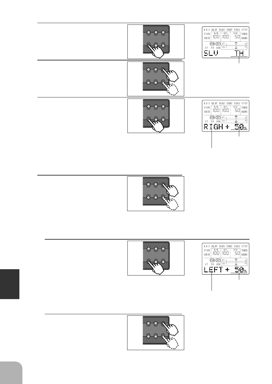 Adjust the mixing rate with the + or - key | Futaba 3PJS User Manual | Page 82 / 110