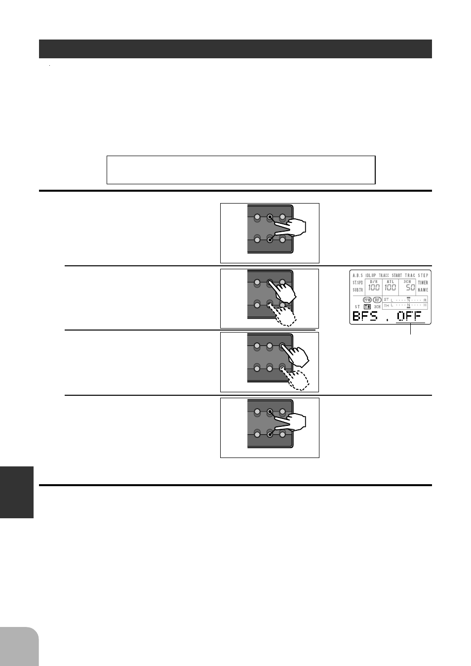 Battery fail safe (pcm mode only), Setup mode functions, Setting range: off, on | Futaba 3PJS User Manual | Page 92 / 110