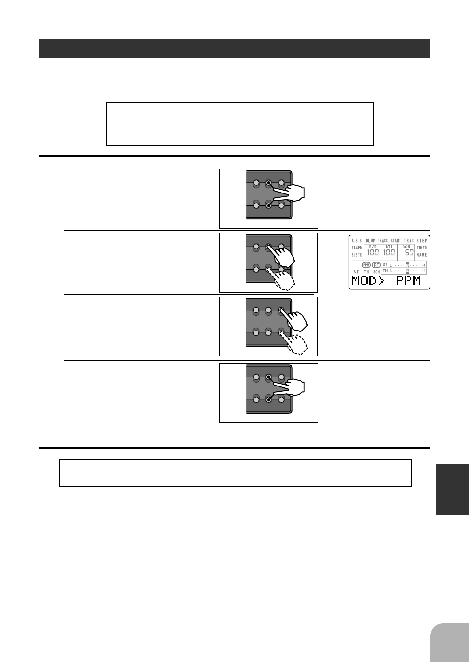 Pcm/ppm select, Setup mode functions, Setting range: ppm, pcm | Futaba 3PJS User Manual | Page 93 / 110