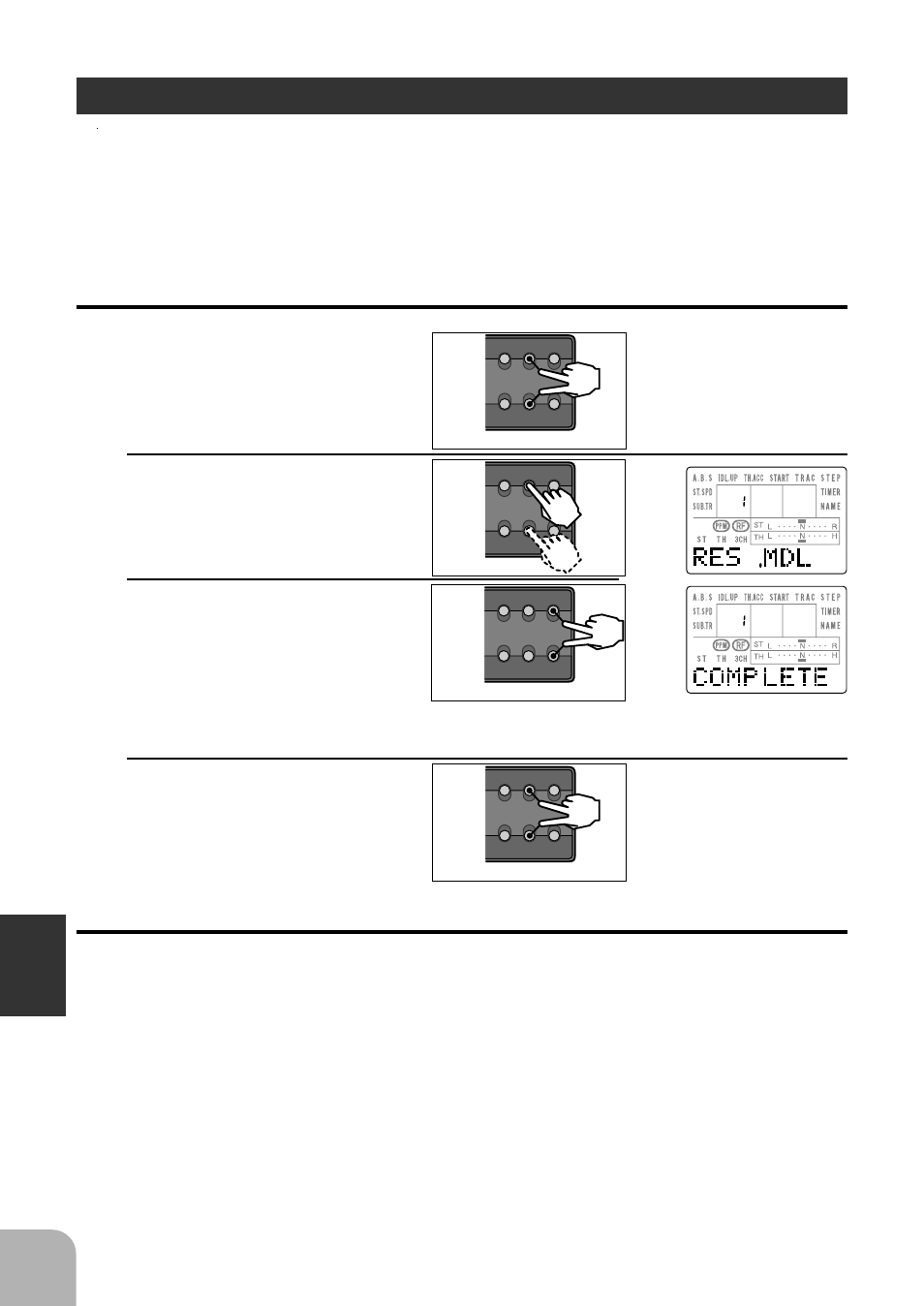 Model reset, Setup mode functions | Futaba 3PJS User Manual | Page 96 / 110