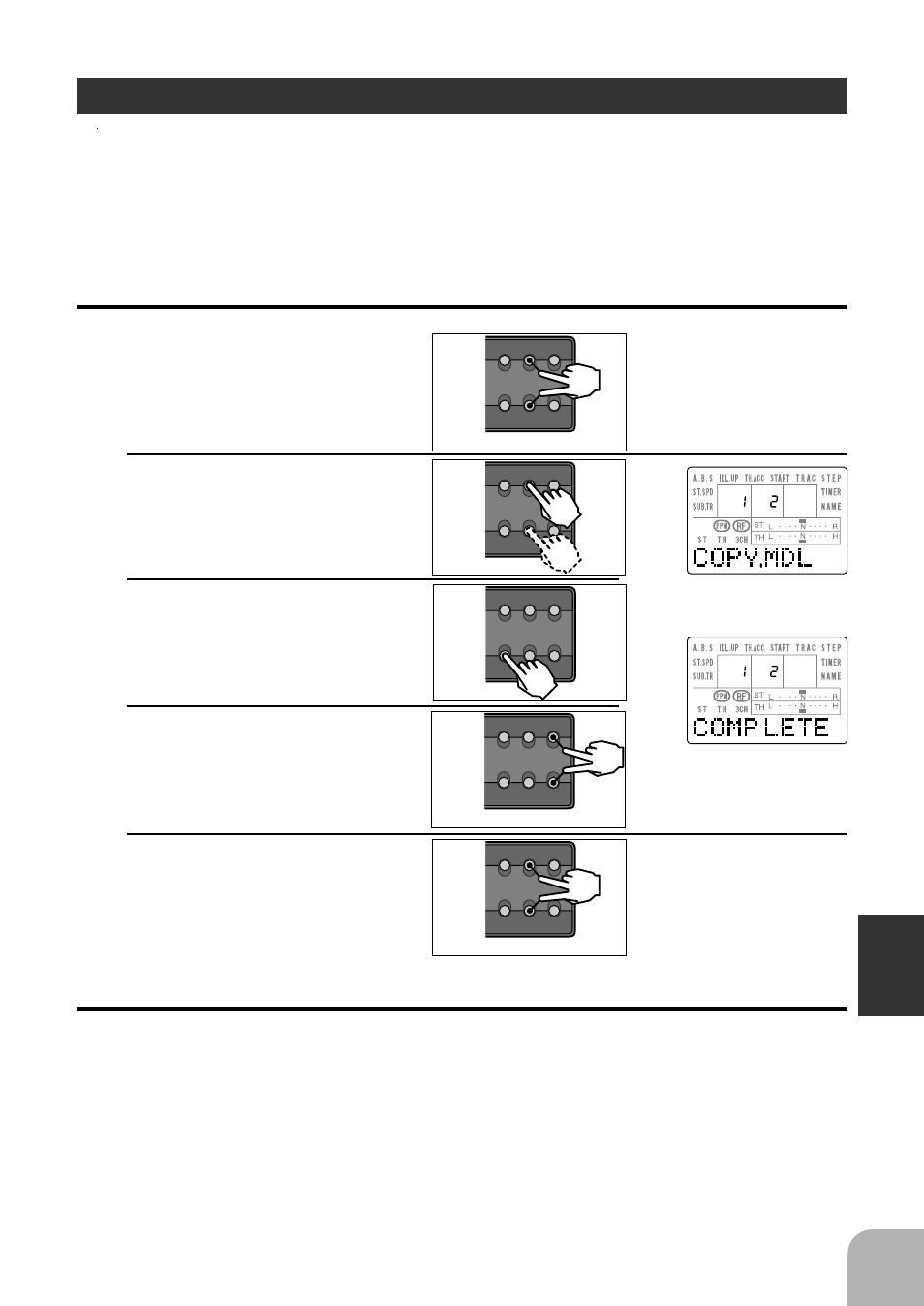 Model copy, Setup mode functions, Mst: copy source slv: copy destination | Futaba 3PJS User Manual | Page 97 / 110