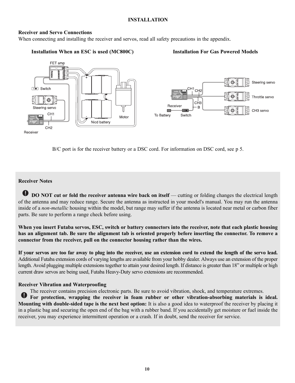 Futaba 3PK User Manual | Page 10 / 68