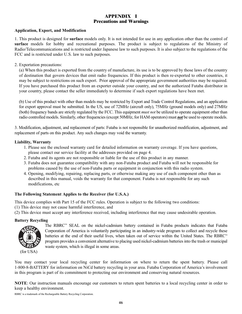 Futaba 3PK User Manual | Page 46 / 68