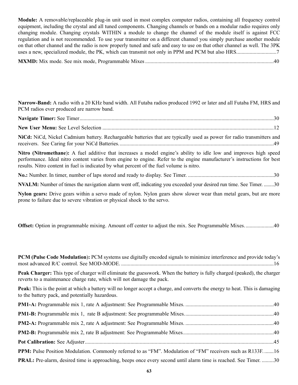 Futaba 3PK User Manual | Page 63 / 68