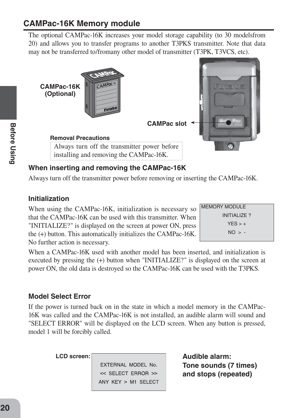 Futaba 3PKS User Manual | Page 20 / 116
