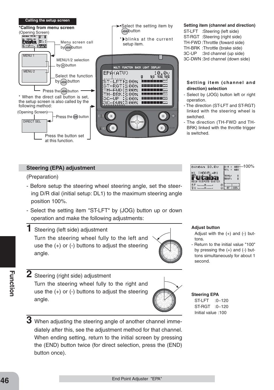 Fu nction | Futaba 3PKS User Manual | Page 46 / 116