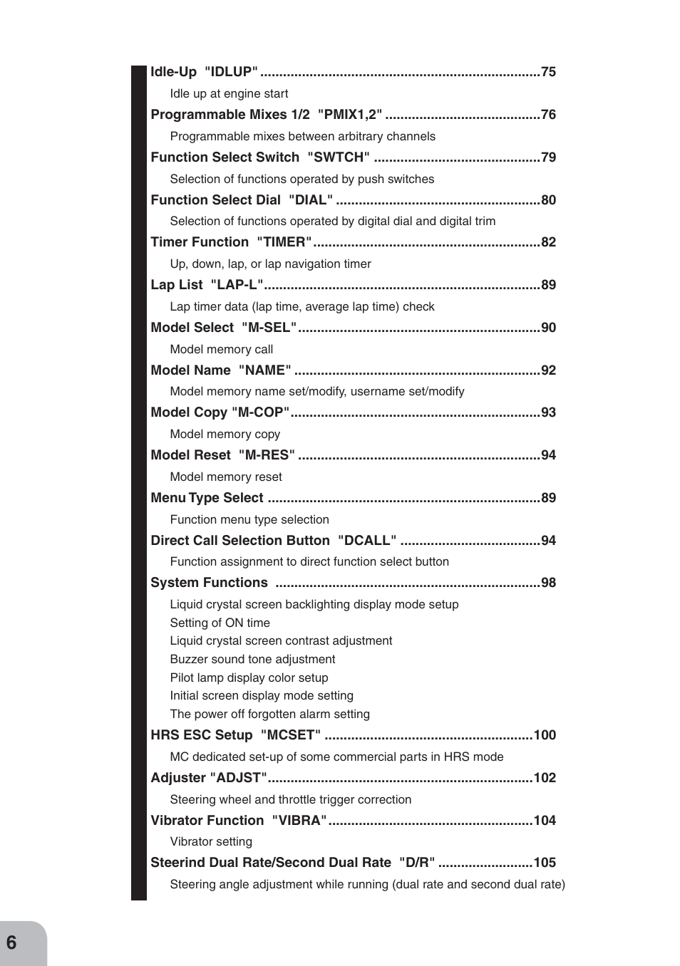Futaba 3PKS User Manual | Page 6 / 116