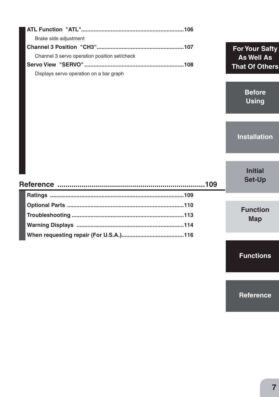 Futaba 3PKS User Manual | Page 7 / 116