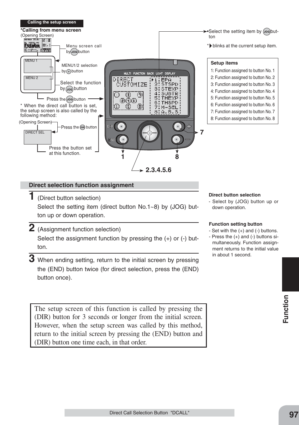 Fu nction | Futaba 3PKS User Manual | Page 97 / 116