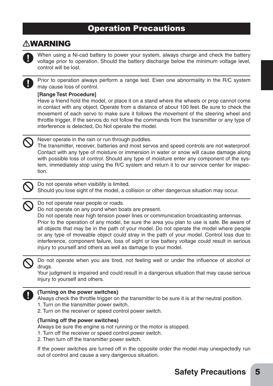 Futaba 3PL 2.4GHz FHSS User Manual | Page 5 / 28