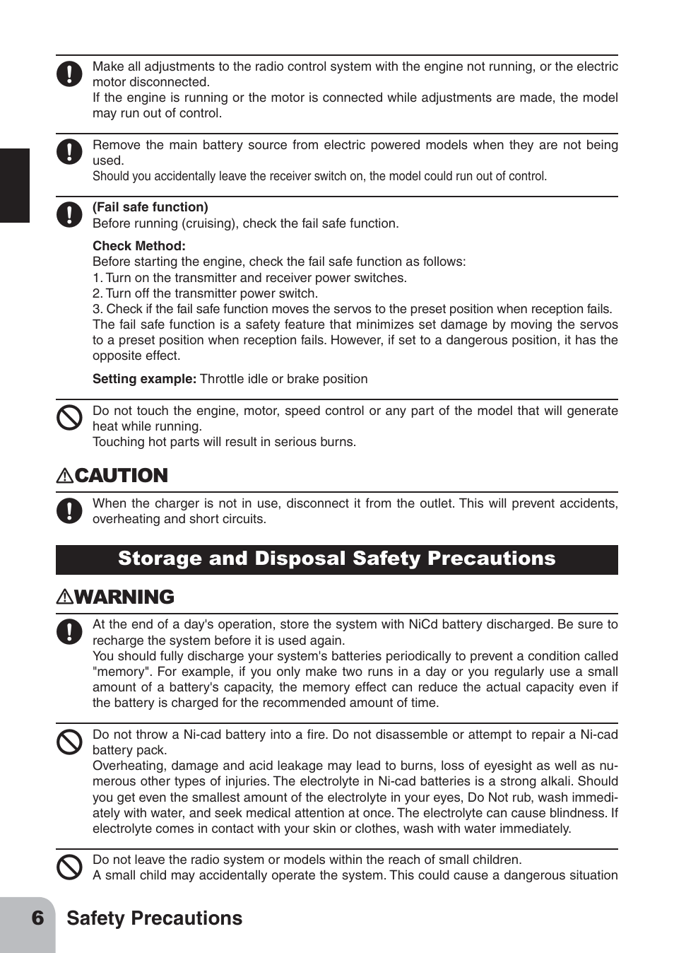 Futaba 3PL 2.4GHz FHSS User Manual | Page 6 / 28