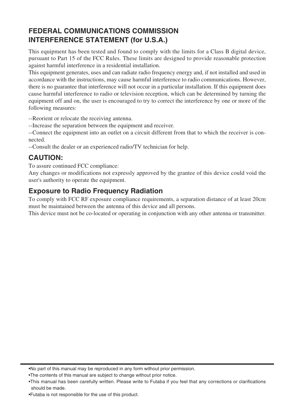 Futaba 3PM-X 2.4GHz User Manual | Page 3 / 66