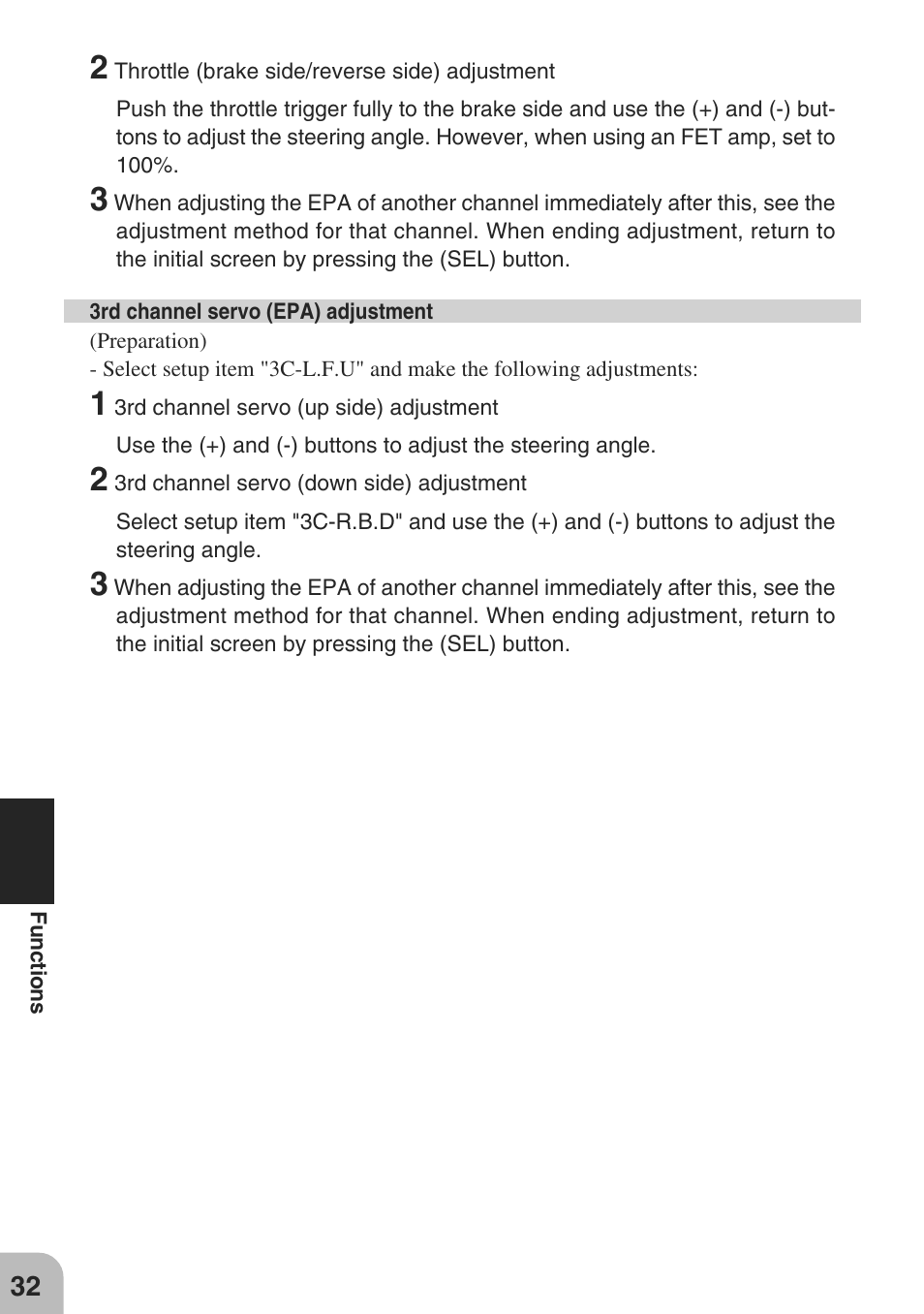 Futaba 3PM-X 2.4GHz User Manual | Page 32 / 66