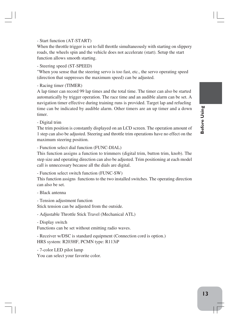 Futaba 3VCS User Manual | Page 12 / 112