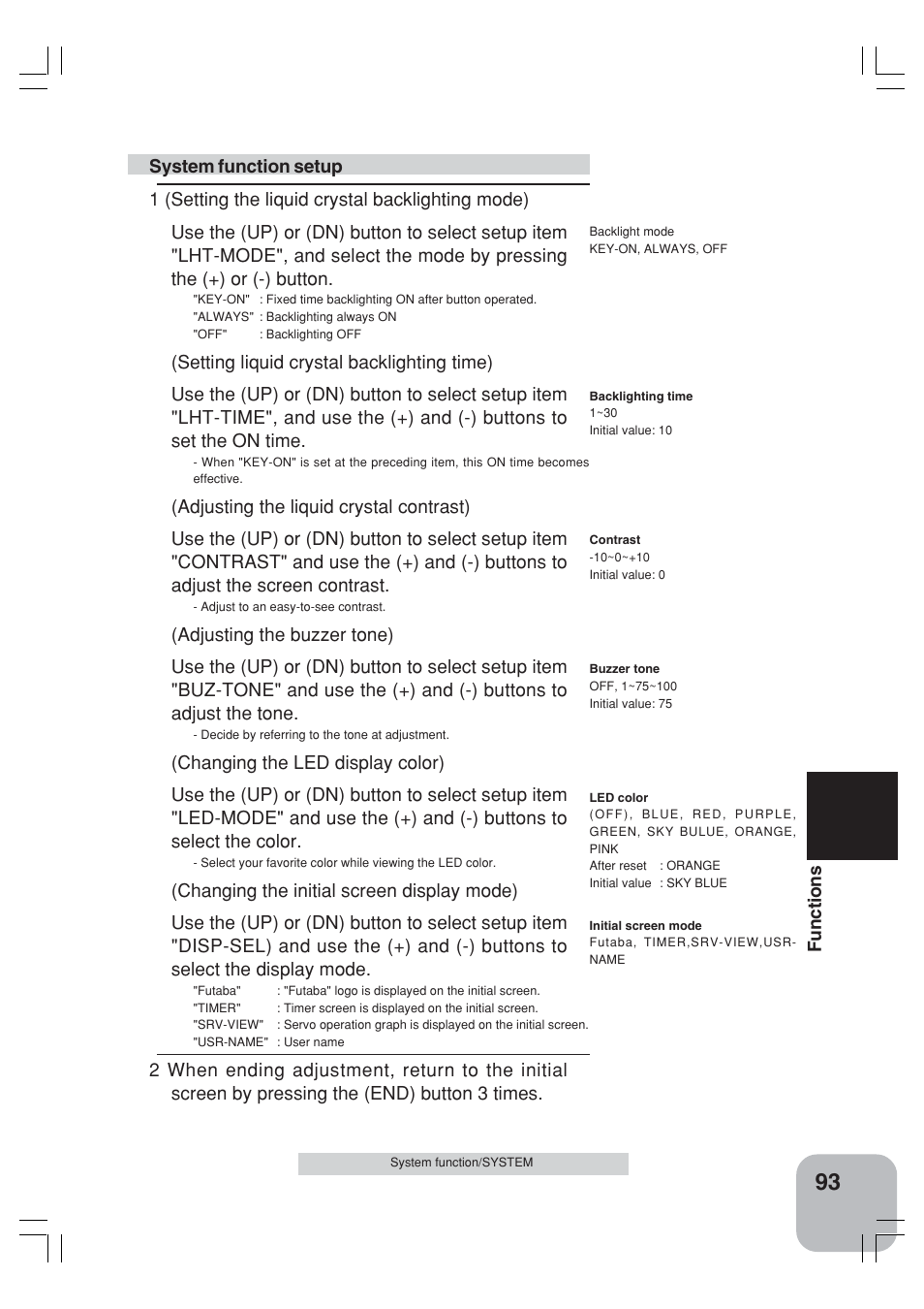 Futaba 3VCS User Manual | Page 92 / 112