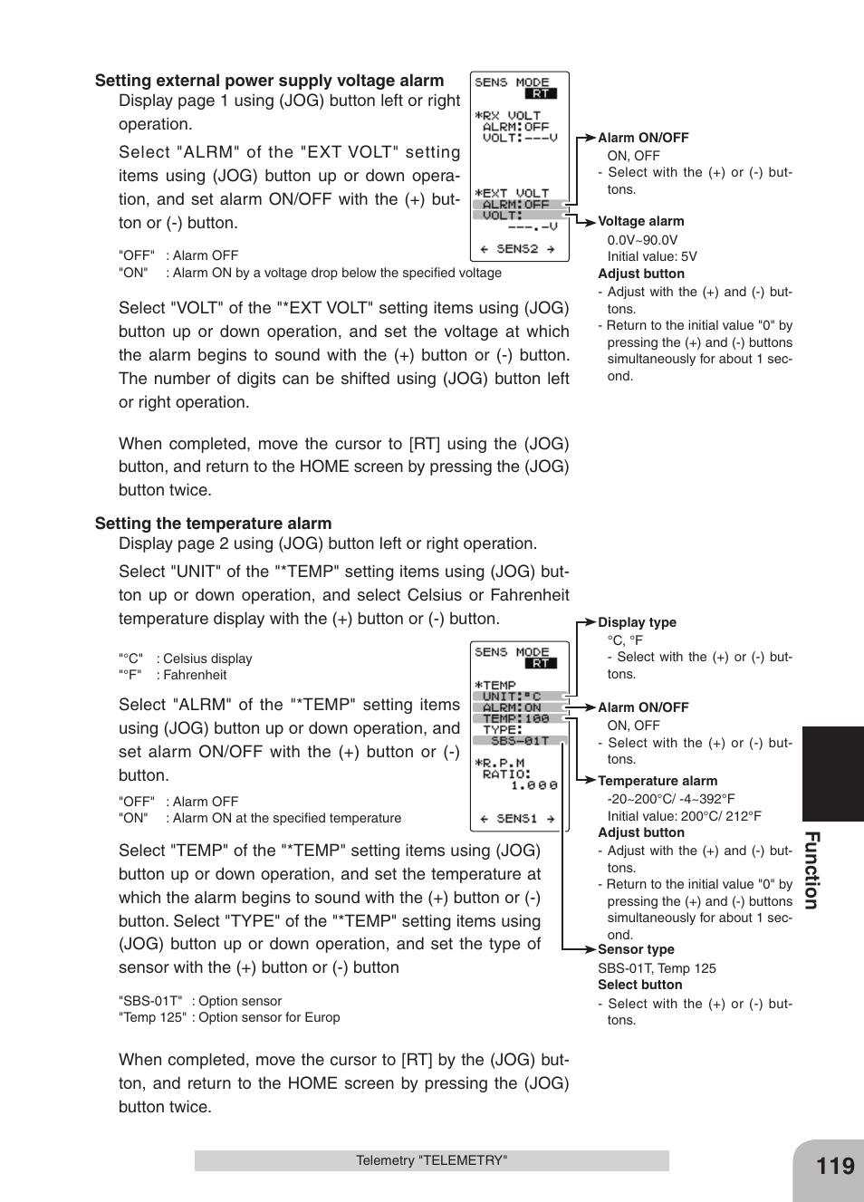 Fu nc tio n | Futaba 4GRS User Manual | Page 119 / 128