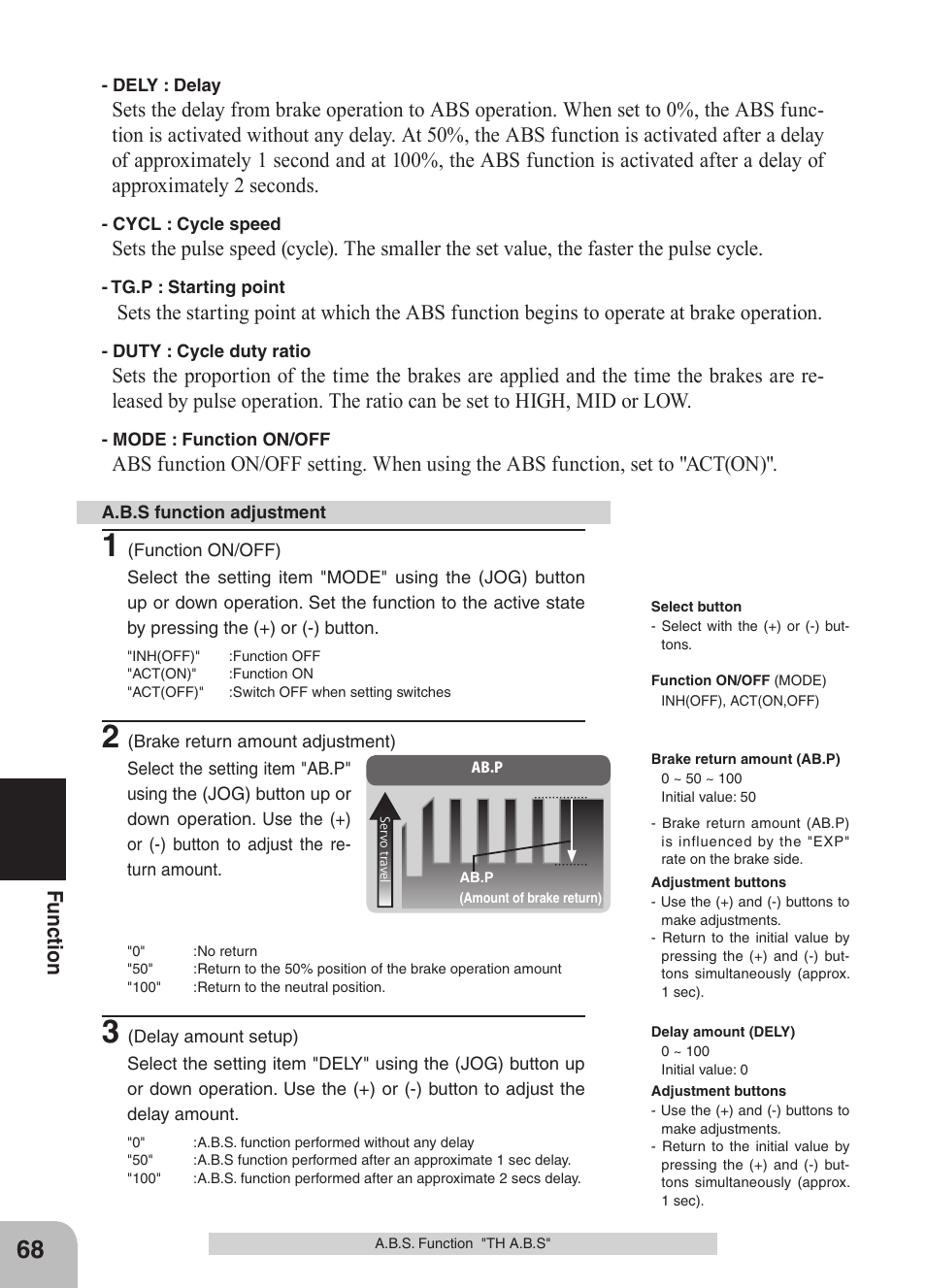 Fu nc tio n | Futaba 4GRS User Manual | Page 68 / 128