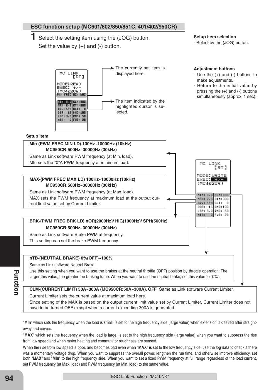 Fu nc tio n | Futaba 4GRS User Manual | Page 94 / 128