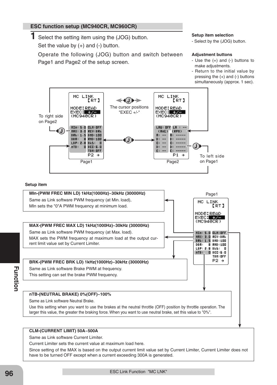 Fu nc tio n | Futaba 4GRS User Manual | Page 96 / 128