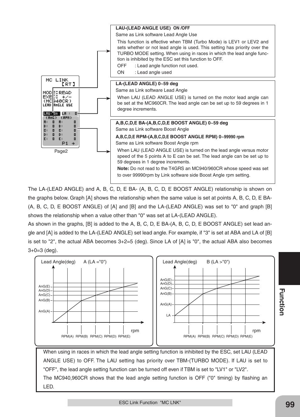 Fu nc tio n | Futaba 4GRS User Manual | Page 99 / 128