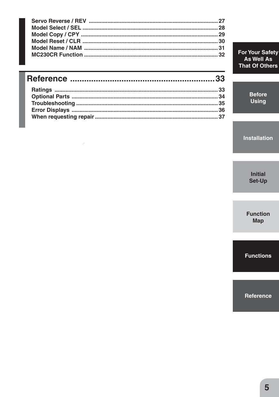 Reference | Futaba 4GWD User Manual | Page 4 / 36