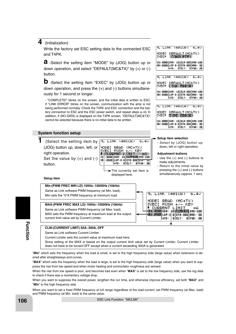 Fu n c tio n | Futaba 4PK 2.4GHz User Manual | Page 105 / 125