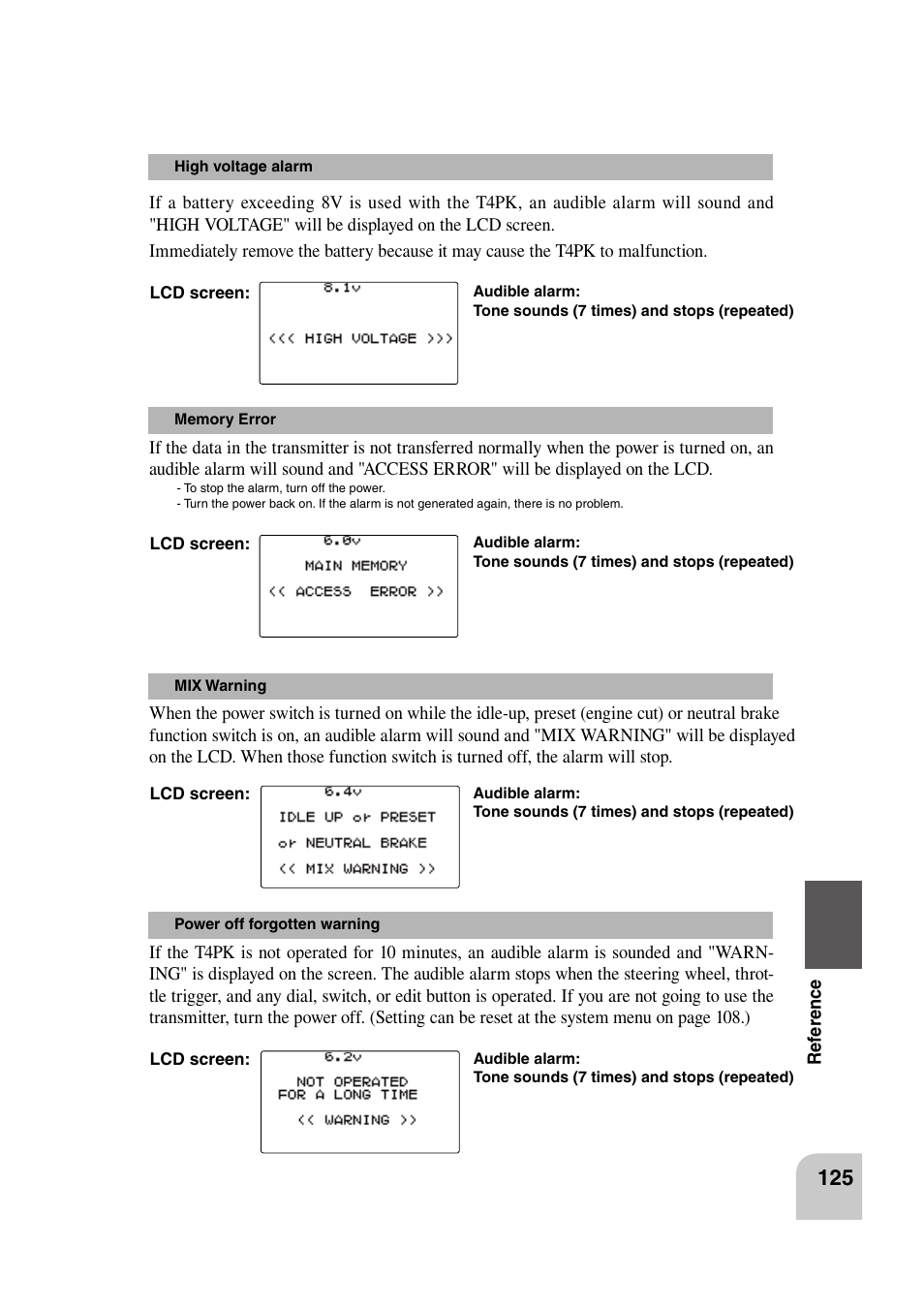 Futaba 4PK 2.4GHz User Manual | Page 124 / 125